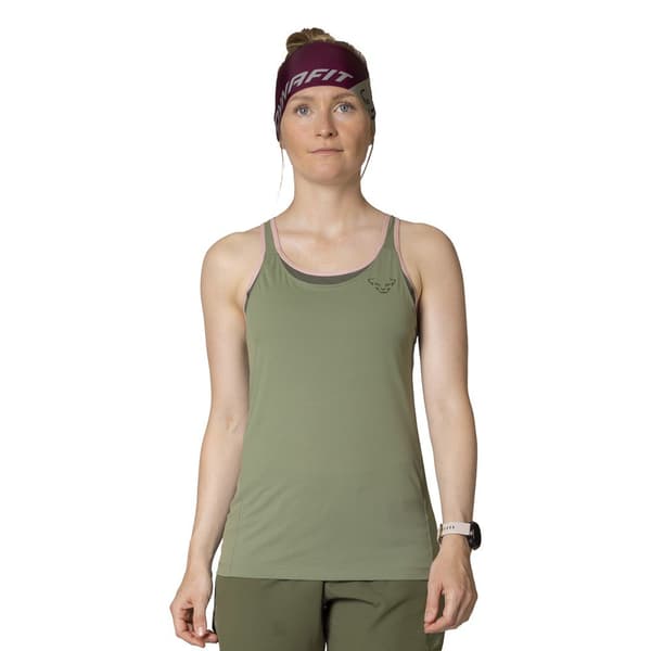 Dynafit Alpine 2 In 1 ärmlös T-shirt Grönt L Kvinna