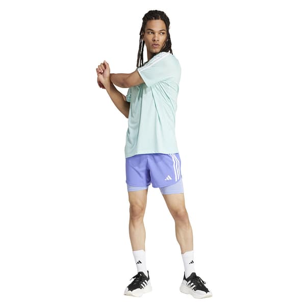 Adidas Own The Run 3 Stripes T-shirt Med Korte ærmer  S / Regular Mand