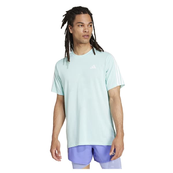 Adidas Own The Run 3 Stripes T-shirt Med Korte ærmer  S / Regular Mand