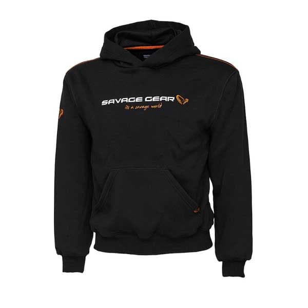 Savage Gear Logo Hættetrøje Sort 14-16 Years Mand