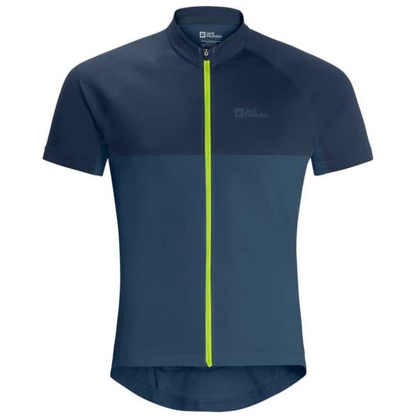 Jack Wolfskin Morobbia Fz T-shirt Med Korte ærmer Blå XL Mand