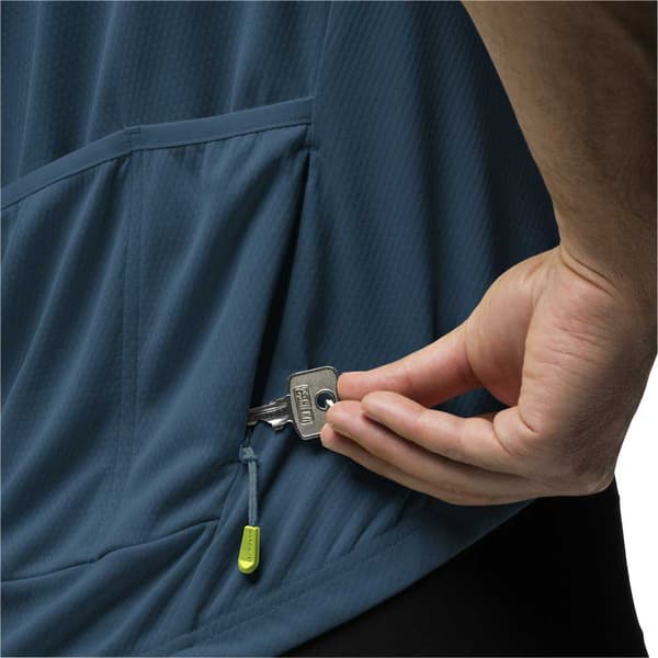 Jack Wolfskin Morobbia Fz T-shirt Med Korte ærmer Blå XL Mand