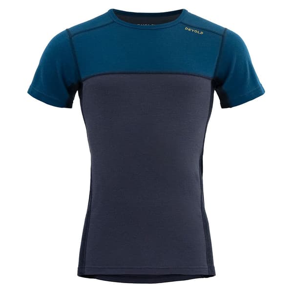Devold Of Norway Lauparen Merino 190 T-shirt Med Korta ärmar Blå M Man