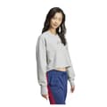 Miniatyrbillede 4 af 6: Adidas All Szn Ribbed V Neck Sweatshirt Grå XL Kvinde