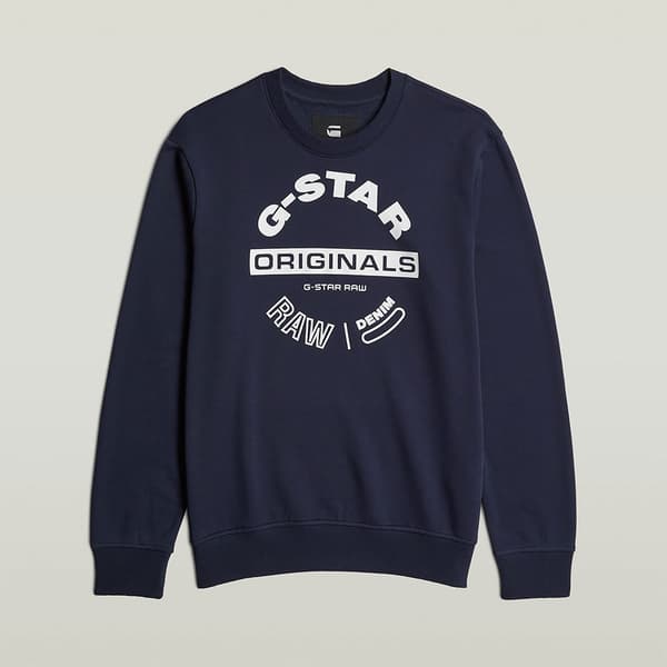G-star Originals Logo R Tröja Blå L Man