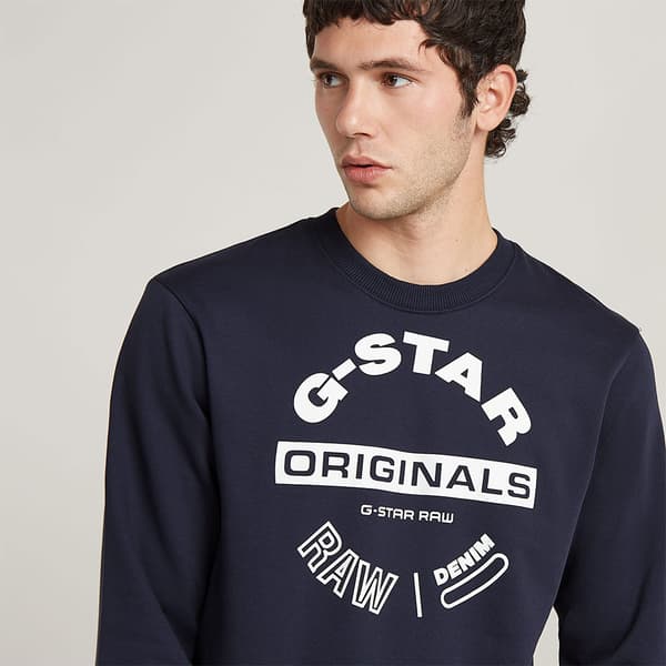G-star Originals Logo R Tröja Blå L Man