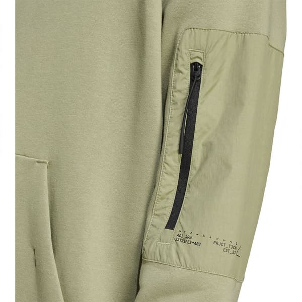 Adidas City Escape Fleece Tröja Med Huva Grönt L / Regular Man