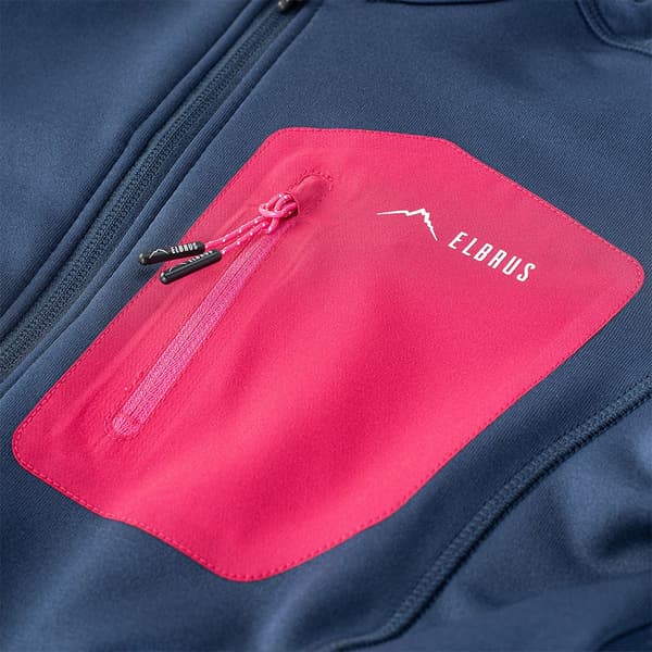 Elbrus Nomi Fleecetec Sweatshirt Med Lynlås Blå L Kvinde