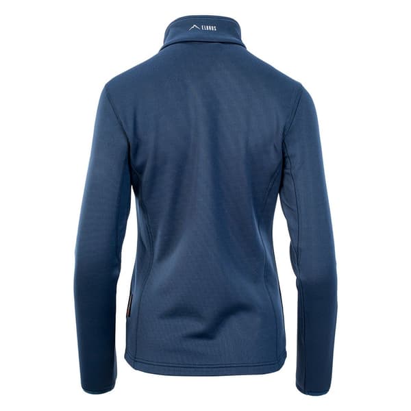 Elbrus Nomi Fleecetec Sweatshirt Med Lynlås Blå L Kvinde