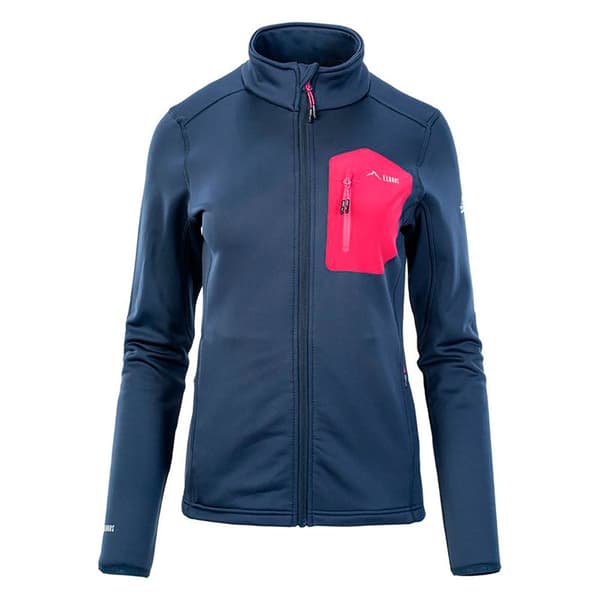 Elbrus Nomi Fleecetec Sweatshirt Med Lynlås Blå L Kvinde