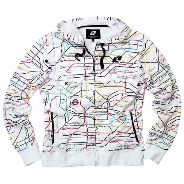 One Industries Metropolis Sweatshirt Med Dragkedja Vit S Man