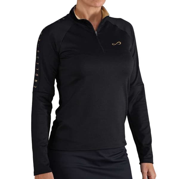 Endless Kirsch Ii Halv Lynlås Sweatshirt Sort XS Kvinde