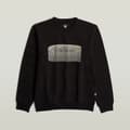 Miniatyrbillede 3 af 7: G-star Stacked Old Skool Logo Sweatshirt Sort S Mand