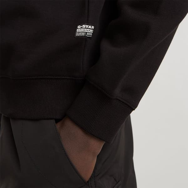 G-star Stacked Old Skool Logo Sweatshirt Sort S Mand