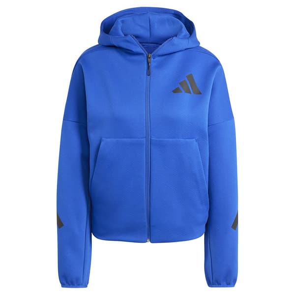 Adidas Z.n.e Sweatshirt Med Dragkedja Blå S / Regular Kvinna