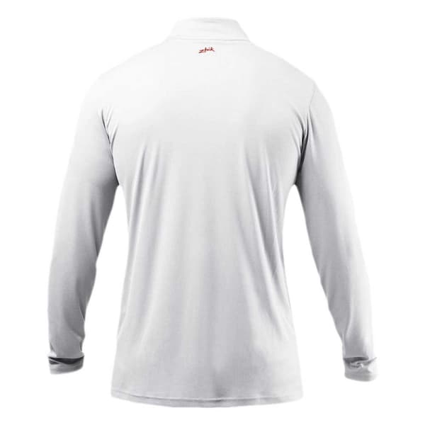 Zhik Uvactive™ Tie-down Strip Halv Dragkedja Långärmad T-shirt Vit L Man