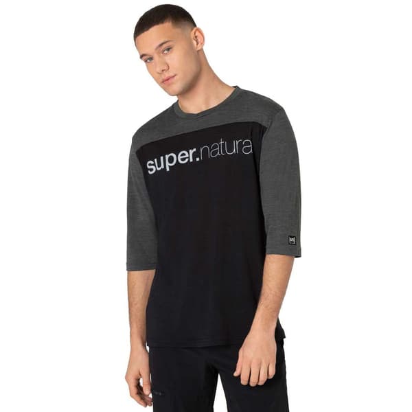 Super.natural Contrast T-shirt Med 3/4 ärm Svart XL Man