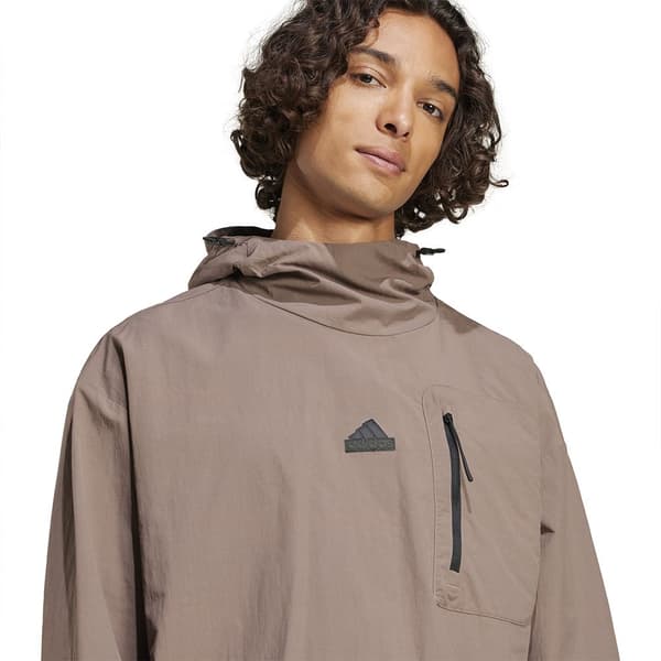 Adidas City Escape Q3 Woven Hættetrøje Brun L Mand