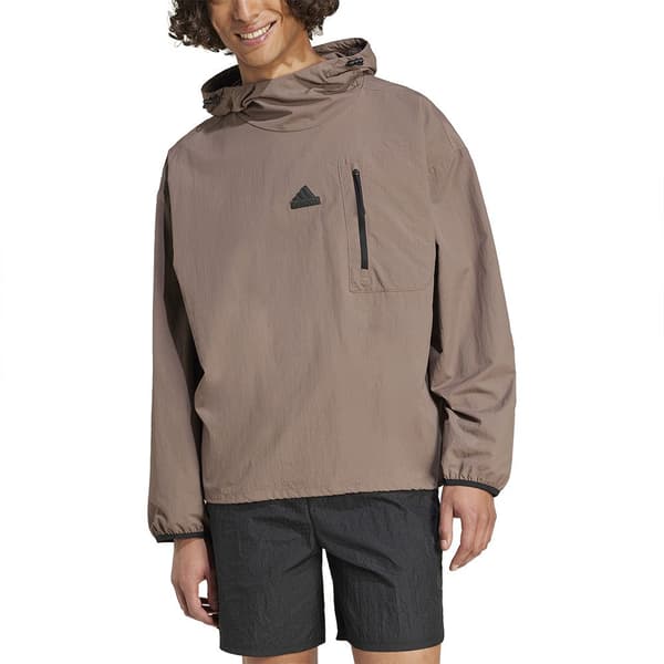 Adidas City Escape Q3 Woven Hættetrøje Brun L Mand