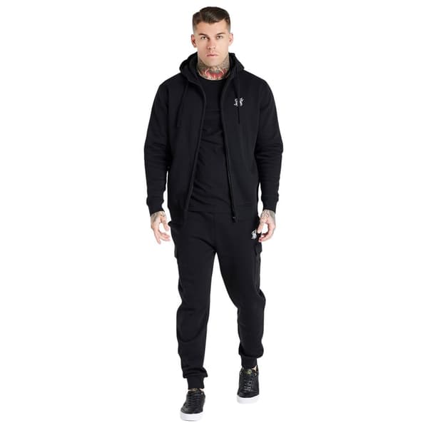 Siksilk Essential Funnel Sweatshirt Med Dragkedja Svart S Man