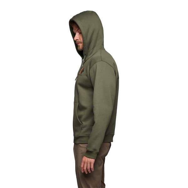 Black Diamond Faded Sweatshirt Med Dragkedja Grönt L Man