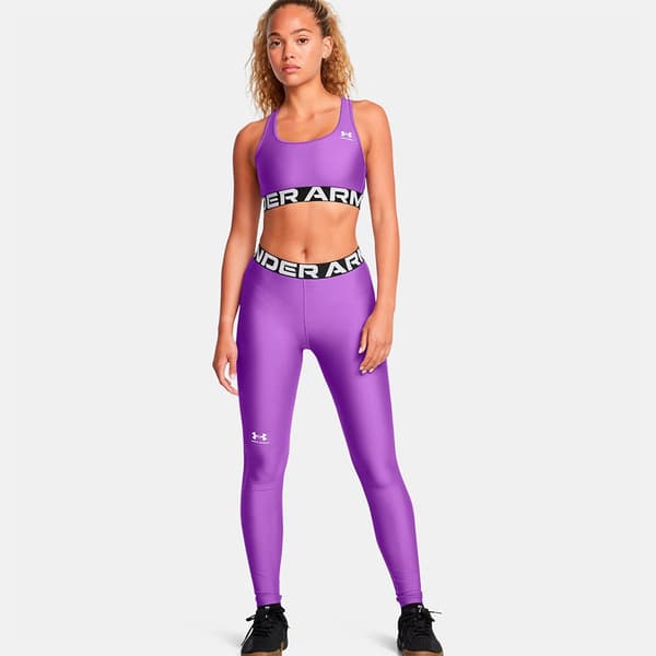 Under Armour Heatgear Authentics Leggings Lila L Kvinna