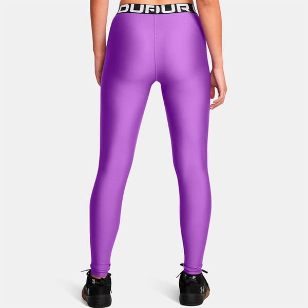 Under Armour Heatgear Authentics Leggings Lila L Kvinna