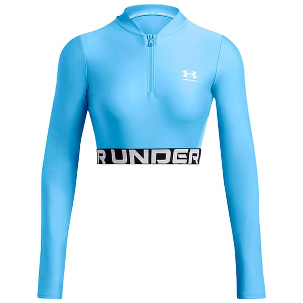 Under Armour Heatgear Rib Collegepaita Puolivetoketjulla M Nainen