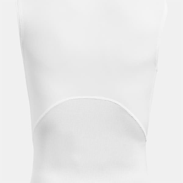 Under Armour Heatgear Armour Comp Mock ärmlös T-shirt Vit M Man