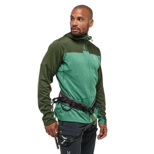 Haglofs Roc Flash Mid Sweatshirt Med Dragkedja Grönt L Man