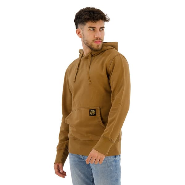 Superdry Contrast Stitch Relaxed Sweatshirt Med Dragkedja Brun XL Man