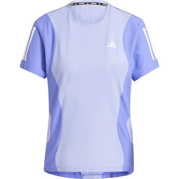 Adidas Own The Run Aop T-shirt Med Korta ärmar Lila S Kvinna