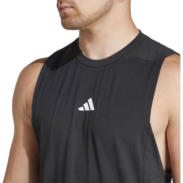Adidas Designed For Training ärmlös T-shirt Svart M / Regular Man