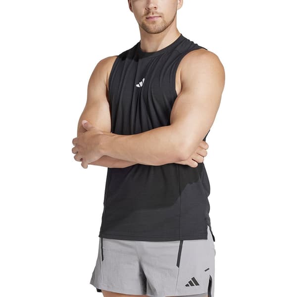 Adidas Designed For Training ärmlös T-shirt Svart M / Regular Man