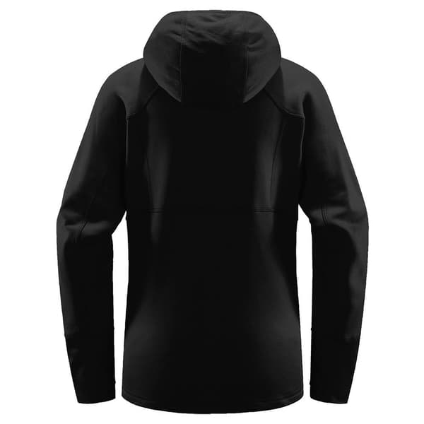 Haglofs Betula Sweatshirt Med Dragkedja Svart S Kvinna