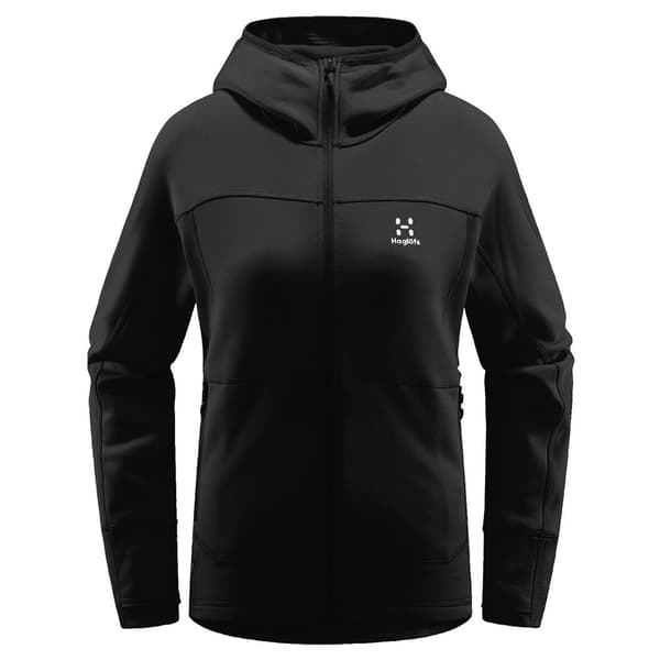 Haglofs Betula Sweatshirt Med Dragkedja Svart S Kvinna