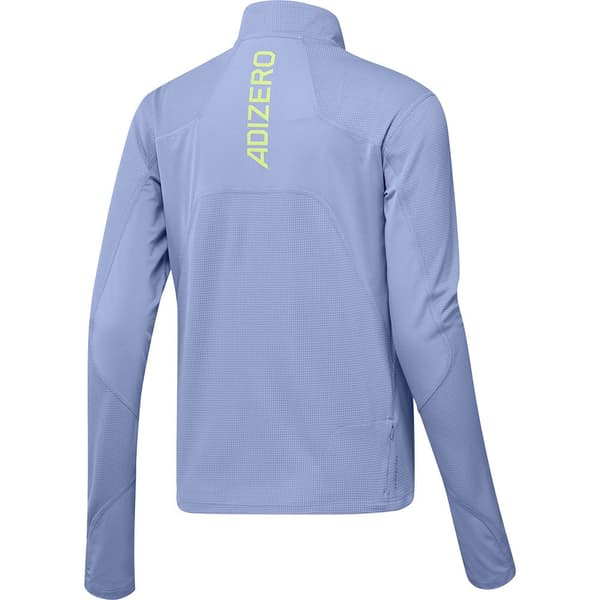 Adidas Adizero Puoli Vetoketjullinen Pitkähihainen T-paita Sininen L Nainen