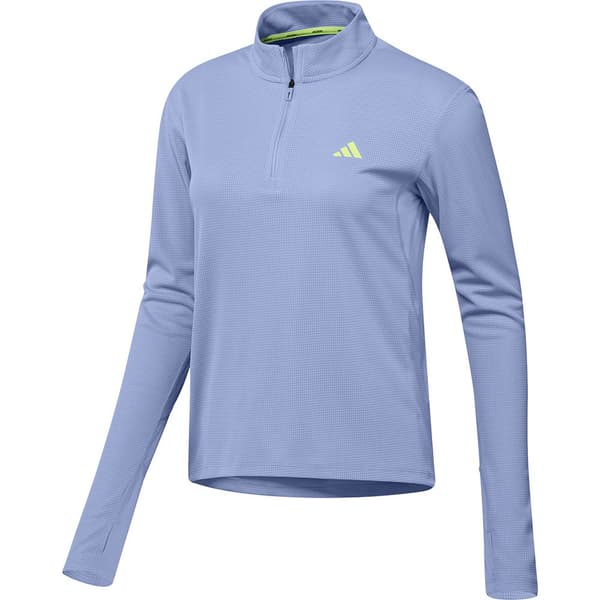 Adidas Adizero Puoli Vetoketjullinen Pitkähihainen T-paita Sininen L Nainen