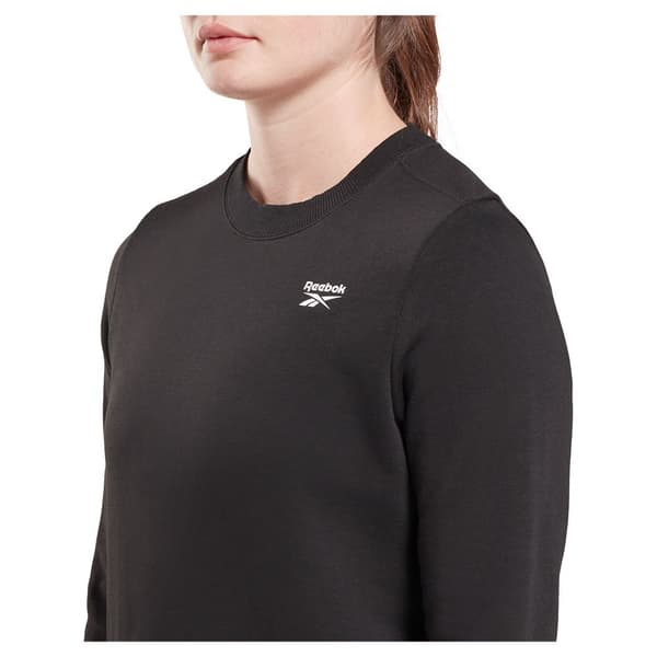 Reebok Ri Sl French Terry Crew Sweatshirt Sort M Kvinde