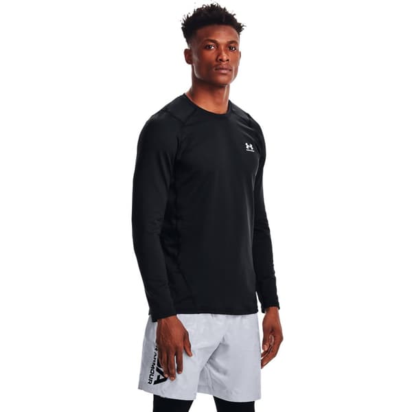 Under Armour Coldgear Armour Fitted Crew T-shirt Med Lång ärm Svart 2XL / Regular Man