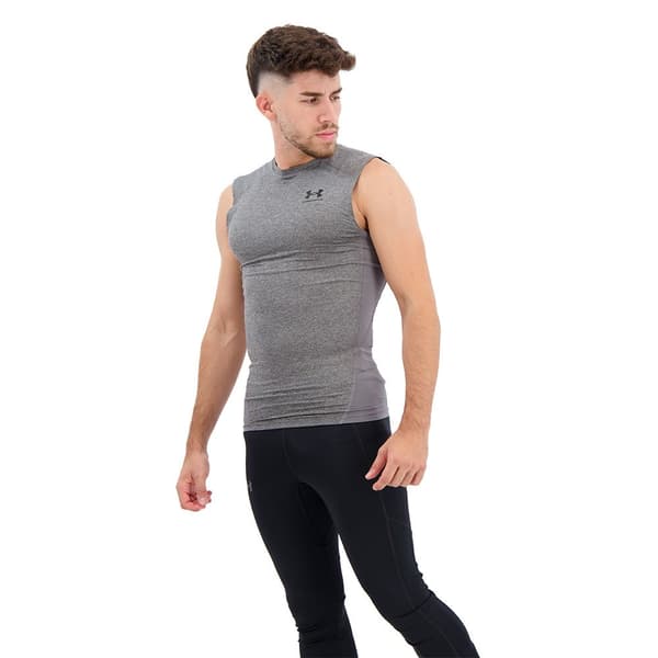 Under Armour Heatgear Armour Comp ærmeløs T-shirt Sort XS / Regular Mand