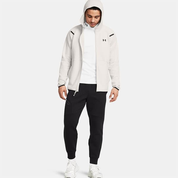 Under Armour Unstoppable Fleece Eu Sweatshirt Med Lynlås Hvid 3XL / Regular Mand