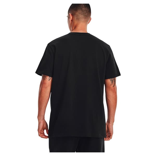 Under Armour Logo Embroidered Heavyweight T-shirt Med Korta ärmar Svart 3XL Man
