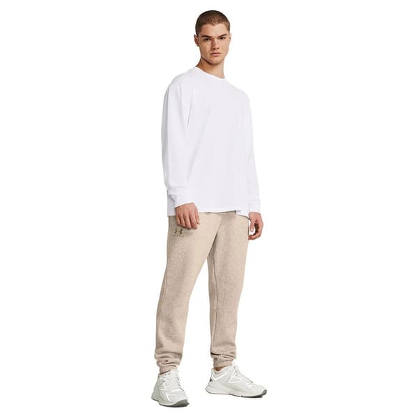 Under Armour Essential Fleece Joggers Beige XL / Regular Man