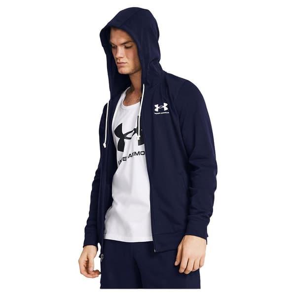 Under Armour Rival Terry Lc Sweatshirt Med Dragkedja Blå L Man