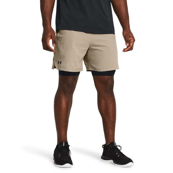 Under Armour Vanish Woven 2-in-1 Shorts Beige XS Mand