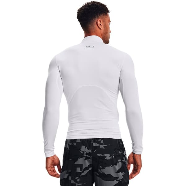 Under Armour Coldgear Armour Comp Mock Pitkähihainen T-paita Valkoinen S / Regular Mies