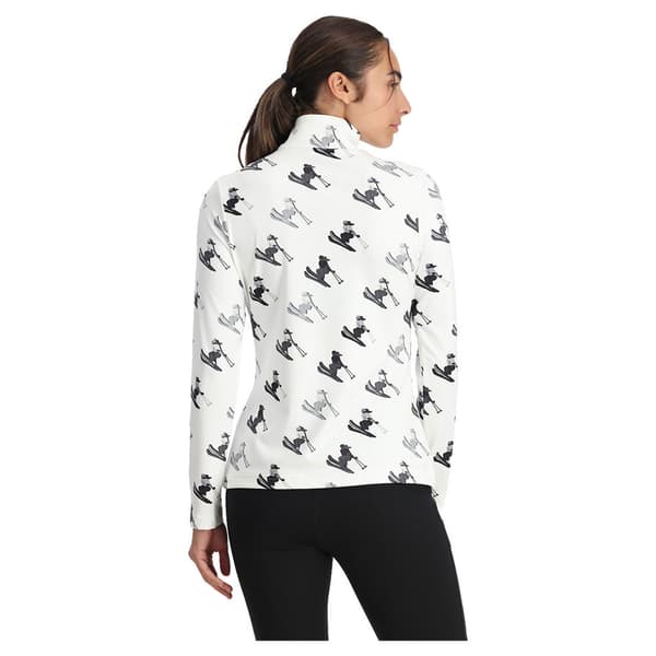 Spyder Vivid Halv Lynlås Sweatshirt Hvid S Kvinde