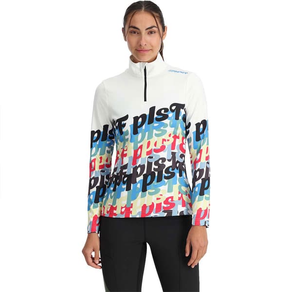Spyder Vivid Halv Lynlås Sweatshirt Hvid S Kvinde