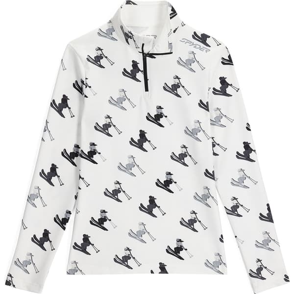 Spyder Vivid Collegepaita Puolivetoketjulla Valkoinen XL Nainen